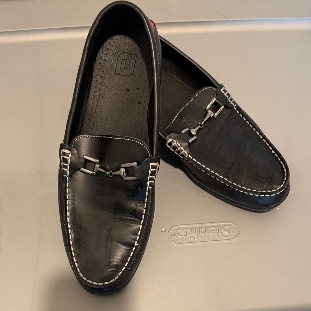 FootJoy Black Leather Loafers